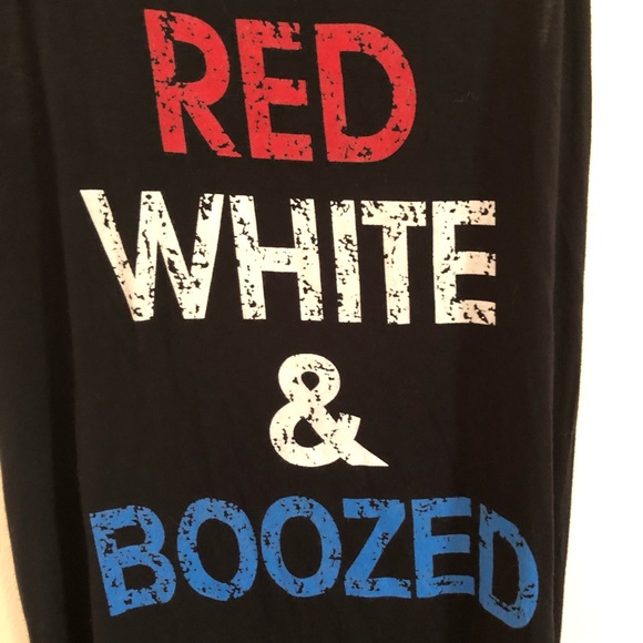 Red White & Boozed tank top - Picture 2 of 2